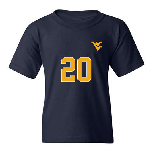 West Virginia - NCAA Men's Soccer : Thomas Bowe - Replica Shersey Youth T-Shirt-0