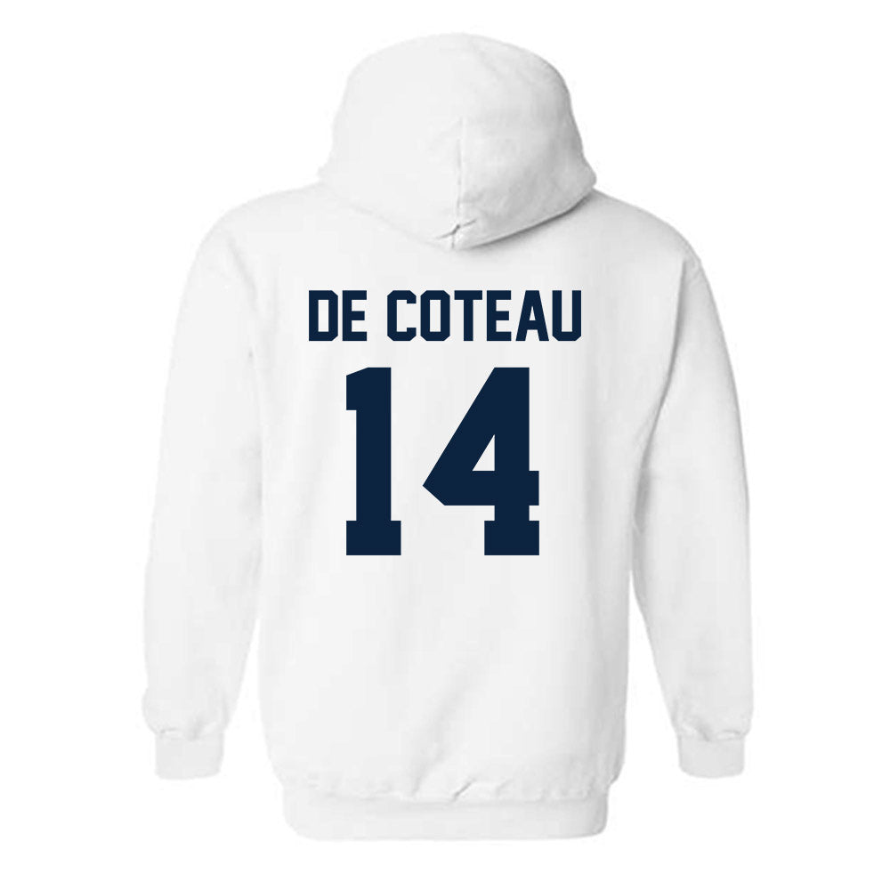 Xavier - NCAA Men's Soccer : Jabari De coteau - Replica Shersey Hooded Sweatshirt-1