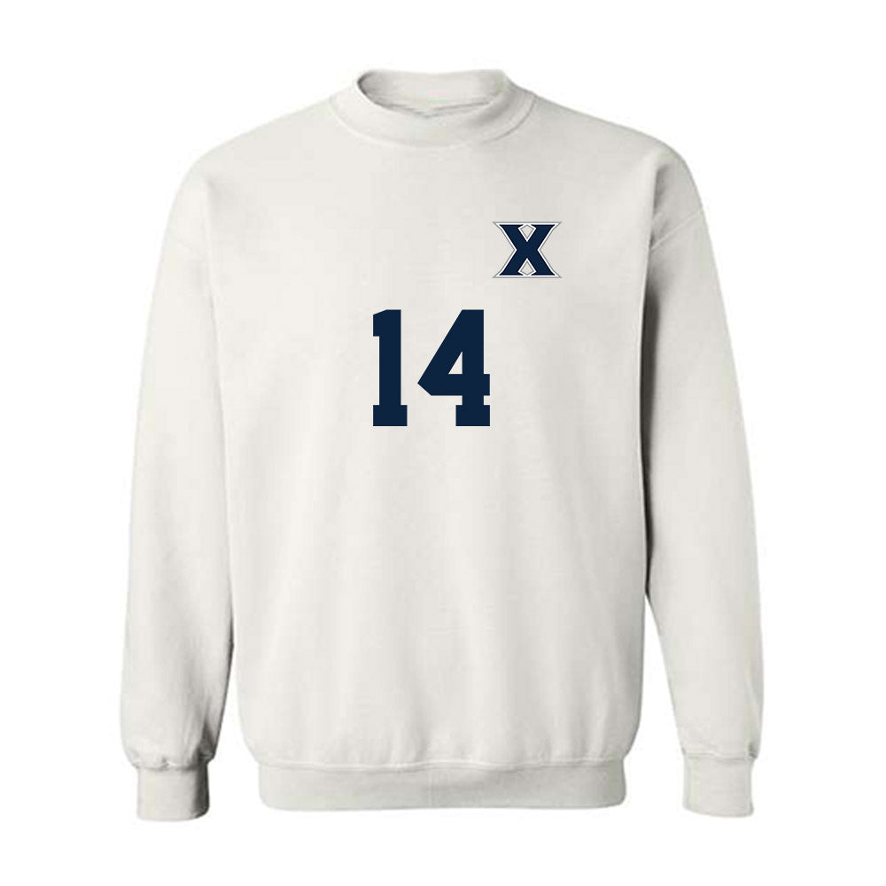 Xavier - NCAA Men's Soccer : Jabari De coteau - Replica Shersey Crewneck Sweatshirt-0