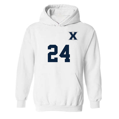 Xavier - NCAA Men's Soccer : Ellison Ruffin - Replica Shersey Hooded Sweatshirt-0