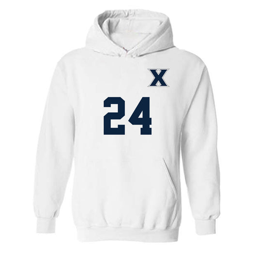 Xavier - NCAA Men's Soccer : Ellison Ruffin - Replica Shersey Hooded Sweatshirt-0