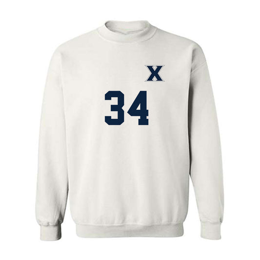 Xavier - NCAA Men's Soccer : Connor Dora - Replica Shersey Crewneck Sweatshirt-0