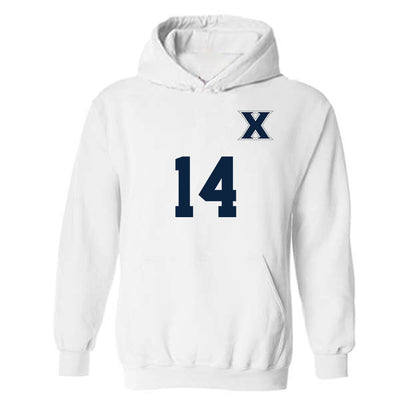 Xavier - NCAA Men's Soccer : Jabari De coteau - Replica Shersey Hooded Sweatshirt-0