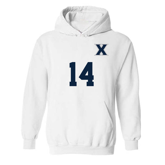 Xavier - NCAA Men's Soccer : Jabari De coteau - Replica Shersey Hooded Sweatshirt-0