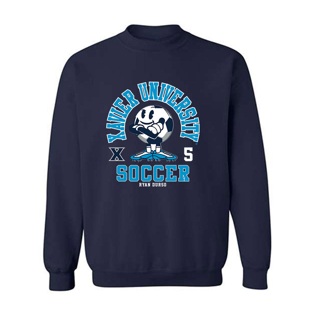 Xavier - NCAA Men's Soccer : Ryan Durso - Fashion Shersey Crewneck Sweatshirt-0