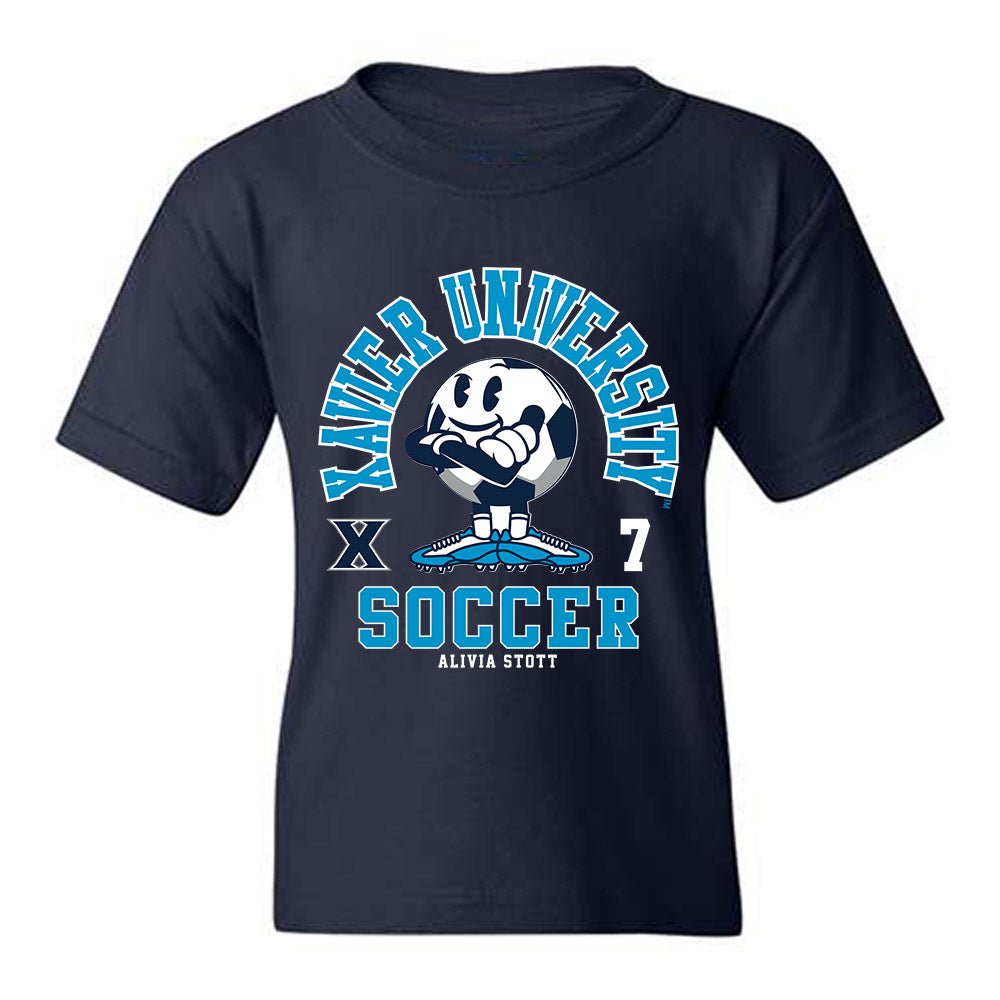 Xavier - NCAA Women's Soccer : Alivia Stott - Fashion Shersey Youth T-Shirt-0