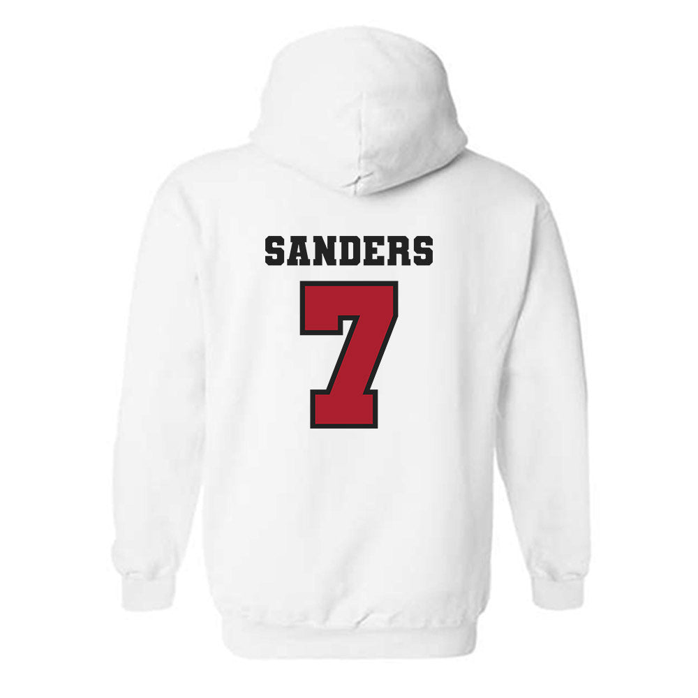 Nicholls State - NCAA Men's Basketball : Grant Sanders - Classic Fashion Shersey Hooded Sweatshirt-1