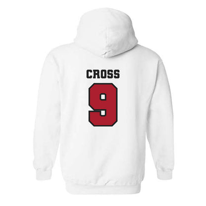 Nicholls State - NCAA Men's Basketball : Zaiden Cross - Classic Fashion Shersey Hooded Sweatshirt-1