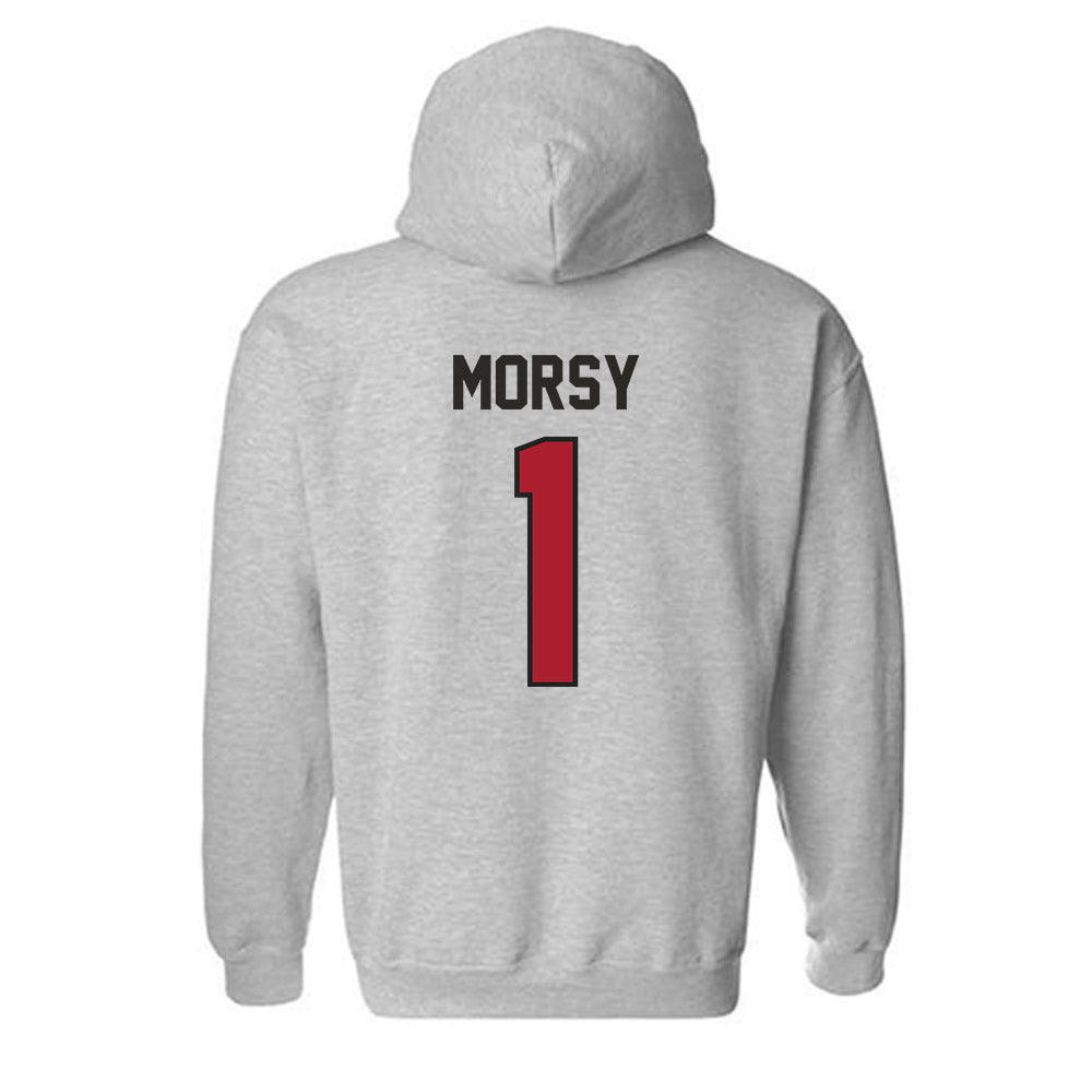 Nicholls State - NCAA Men's Tennis : Omar Morsy - Classic Fashion Shersey Hooded Sweatshirt-1
