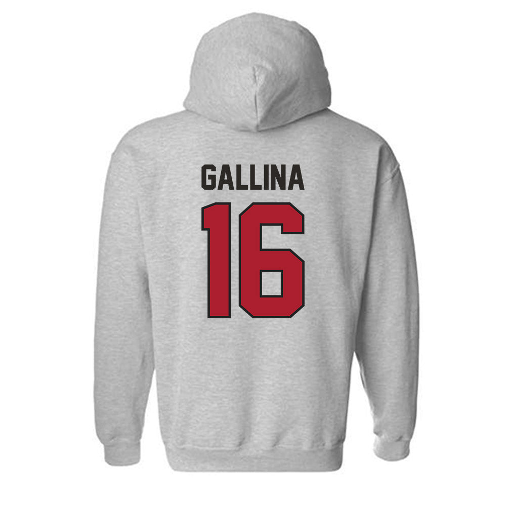 Nicholls State - NCAA Women's Soccer : Mia Gallina - Classic Fashion Shersey Hooded Sweatshirt-1