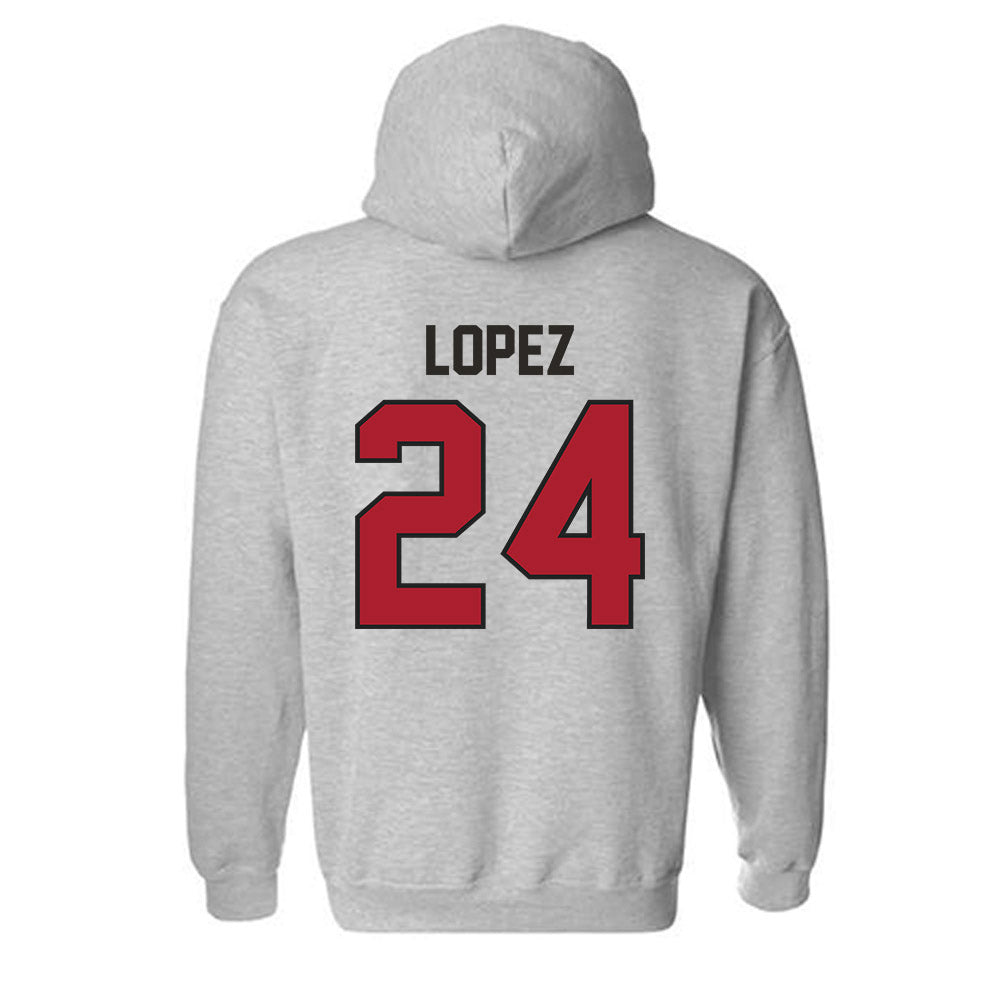 Nicholls State - NCAA Women's Soccer : Alena Lopez - Classic Fashion Shersey Hooded Sweatshirt-1