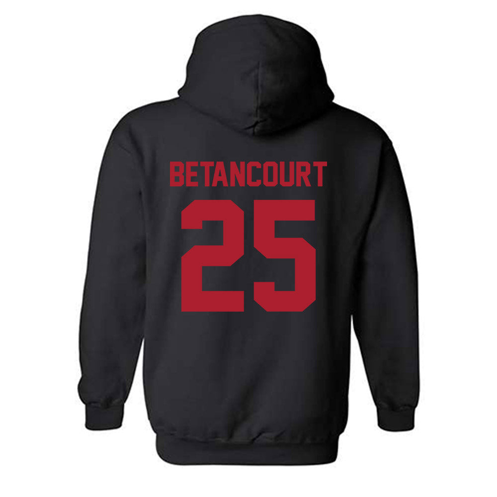 Nicholls State - NCAA Men's Basketball : Domanic Betancourt - Classic Fashion Shersey Hooded Sweatshirt-1