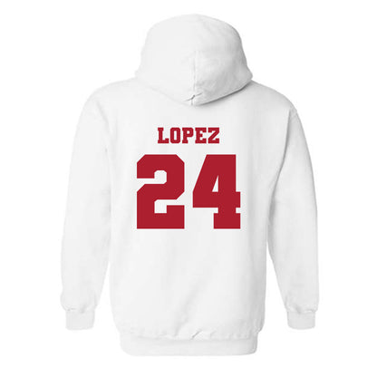 Nicholls State - NCAA Women's Soccer : Alena Lopez - Classic Fashion Shersey Hooded Sweatshirt-1