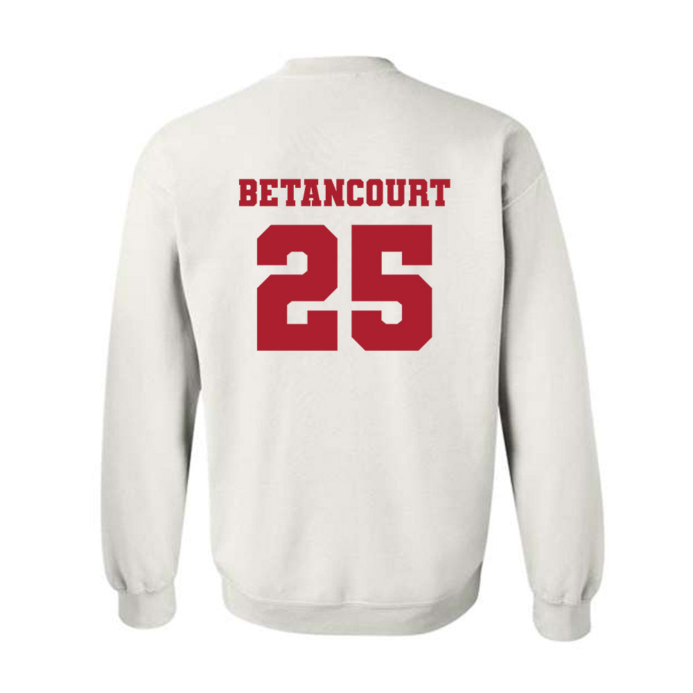 Nicholls State - NCAA Men's Basketball : Domanic Betancourt - Classic Fashion Shersey Crewneck Sweatshirt-1