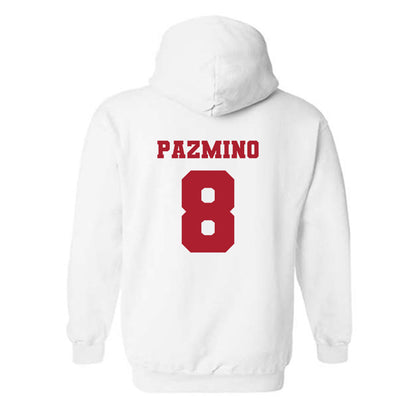Nicholls State - NCAA Men's Basketball : Kevin Pazmino - Classic Fashion Shersey Hooded Sweatshirt-1