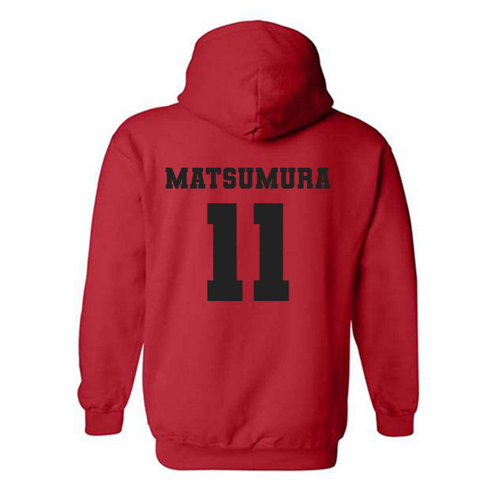 Nicholls State - NCAA Men's Tennis : Kotaro Matsumura - Classic Fashion Shersey Hooded Sweatshirt-1