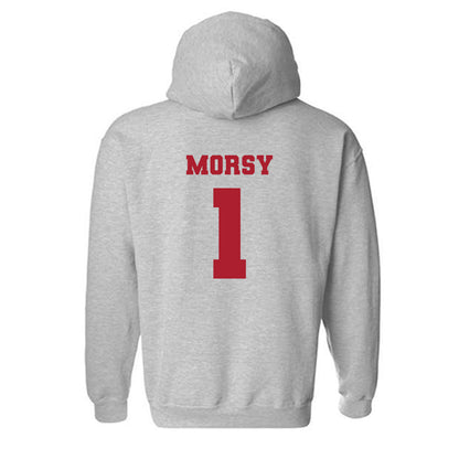 Nicholls State - NCAA Men's Tennis : Omar Morsy - Classic Fashion Shersey Hooded Sweatshirt-1