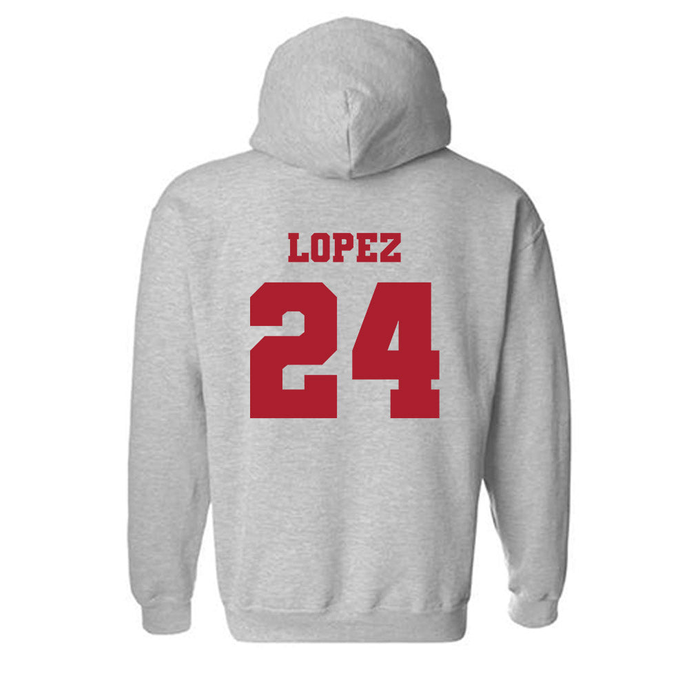 Nicholls State - NCAA Women's Soccer : Alena Lopez - Classic Fashion Shersey Hooded Sweatshirt-1