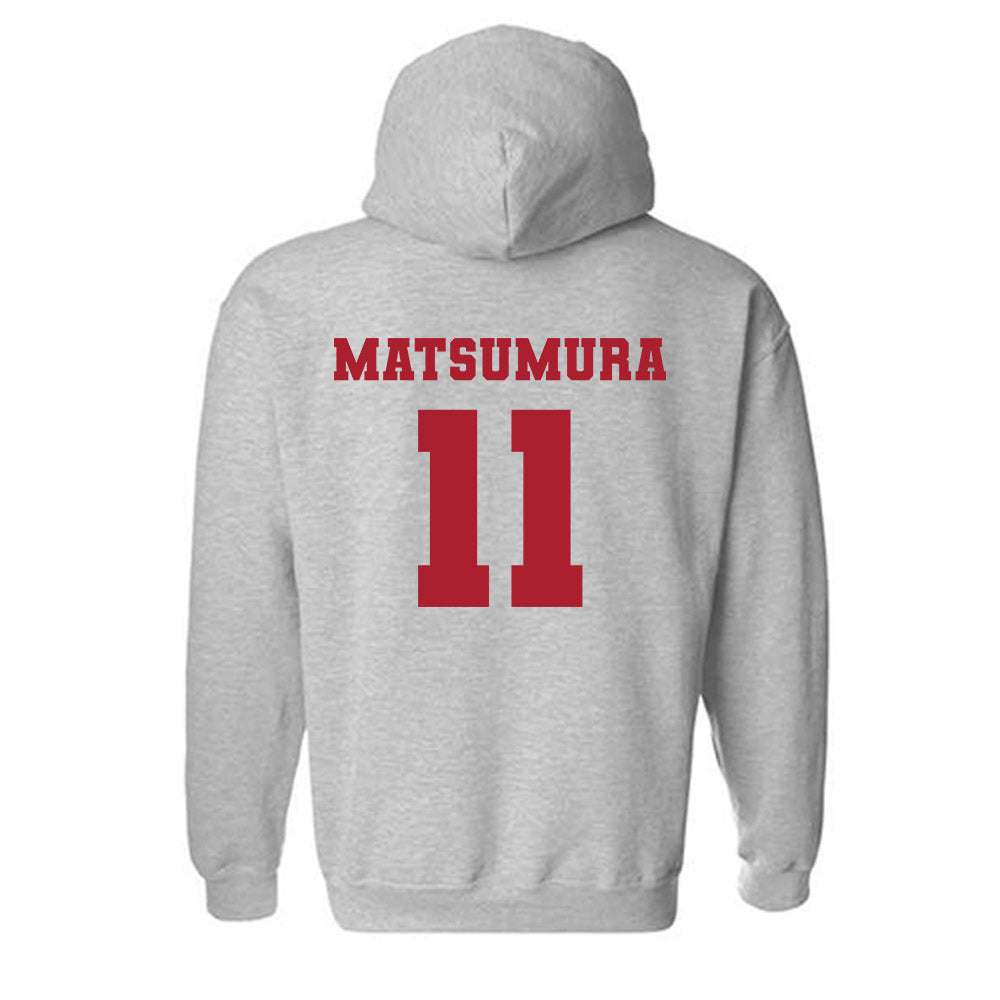 Nicholls State - NCAA Men's Tennis : Kotaro Matsumura - Classic Fashion Shersey Hooded Sweatshirt-1