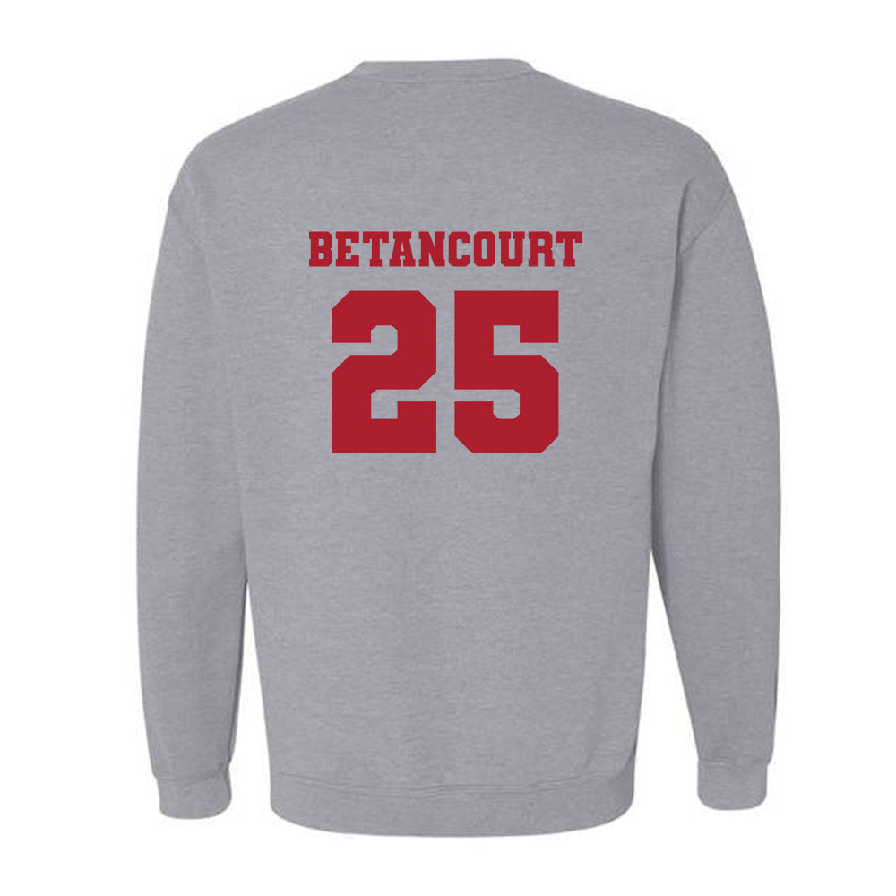 Nicholls State - NCAA Men's Basketball : Domanic Betancourt - Classic Fashion Shersey Crewneck Sweatshirt-1