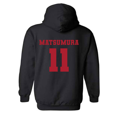Nicholls State - NCAA Men's Tennis : Kotaro Matsumura - Classic Fashion Shersey Hooded Sweatshirt-1