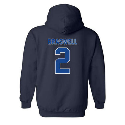 Georgia State - NCAA Football : Djay Braswell - Classic Fashion Shersey Hooded Sweatshirt-1