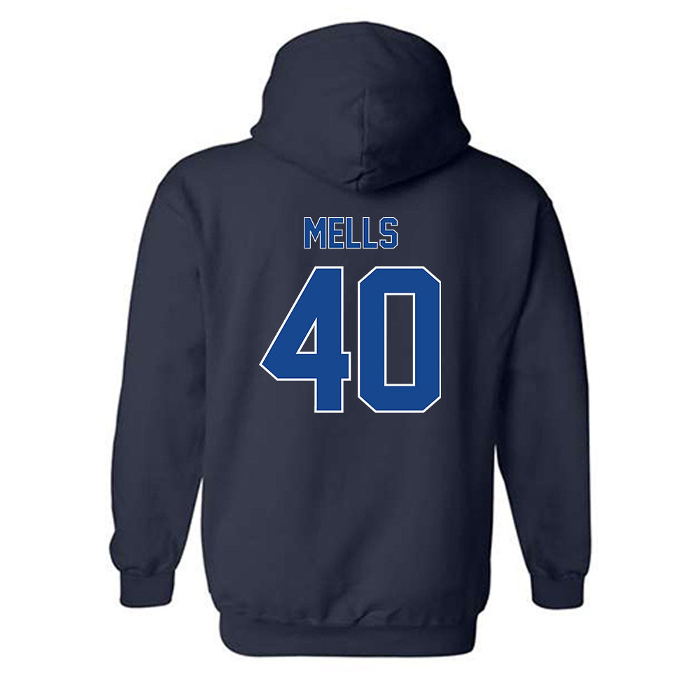 Georgia State - NCAA Football : Sir Mells - Classic Fashion Shersey Hooded Sweatshirt-1