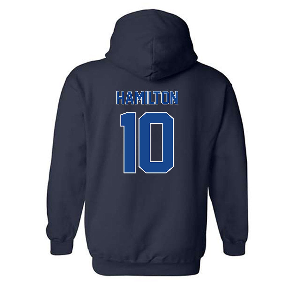 Georgia State - NCAA Men's Basketball : Jelani Hamilton - Classic Fashion Shersey Hooded Sweatshirt-1