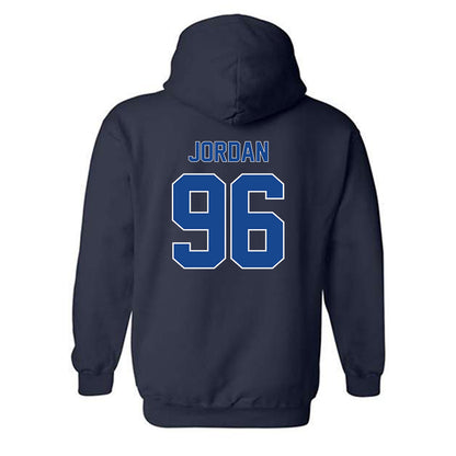Georgia State - NCAA Football : Jalen Jordan - Classic Fashion Shersey Hooded Sweatshirt-1