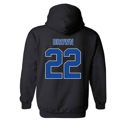 Georgia State - NCAA Men's Basketball : Malachi Brown - Classic Fashion Shersey Hooded Sweatshirt-1