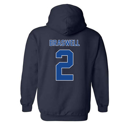 Georgia State - NCAA Football : Djay Braswell - Classic Fashion Shersey Hooded Sweatshirt-1