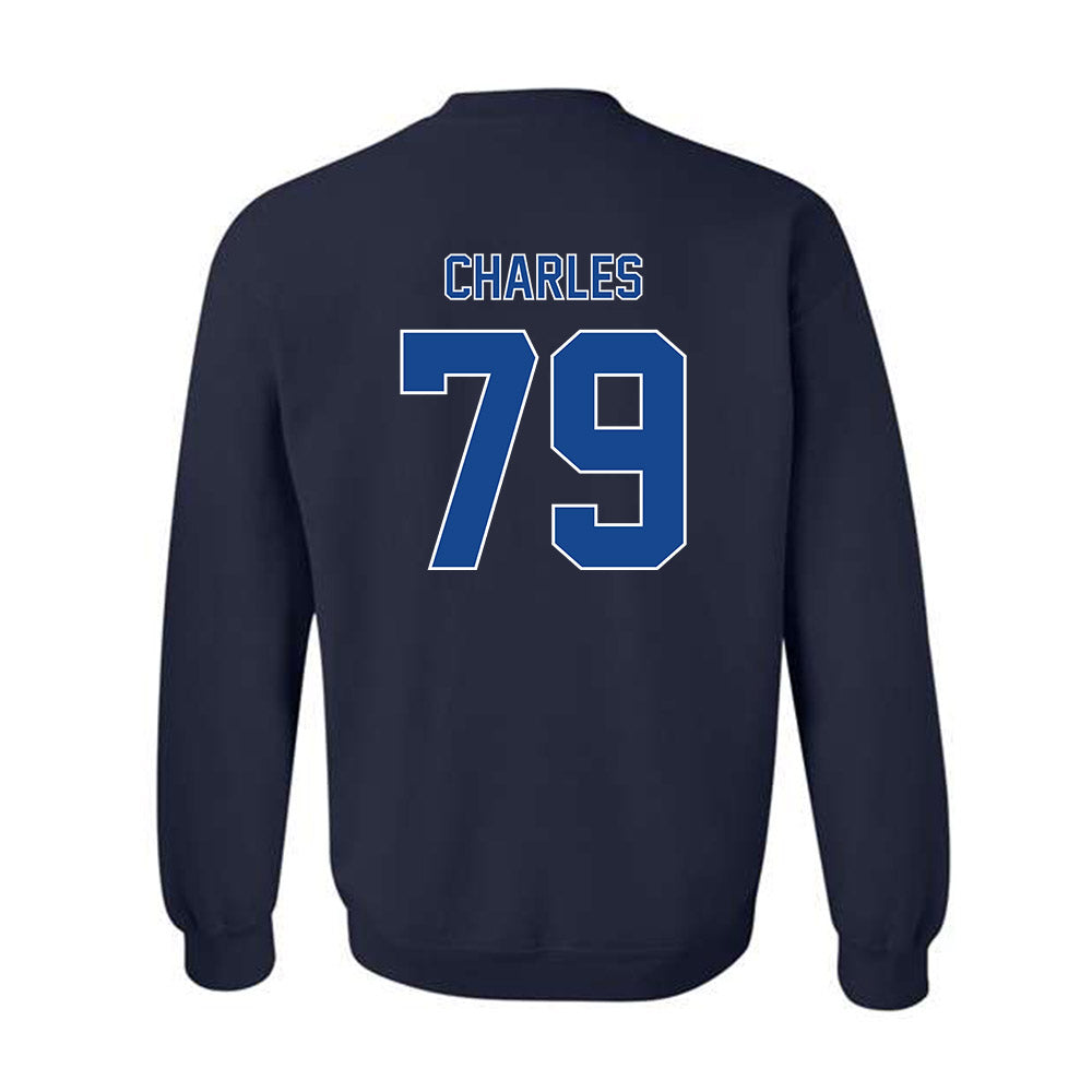 Georgia State - NCAA Football : Ethan Charles - Classic Fashion Shersey Crewneck Sweatshirt-1