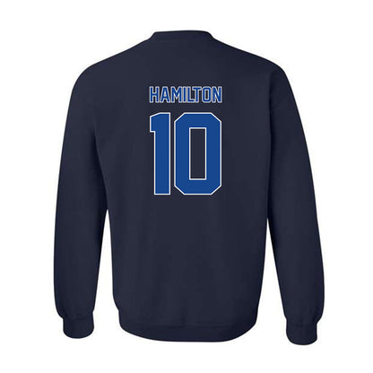Georgia State - NCAA Men's Basketball : Jelani Hamilton - Classic Fashion Shersey Crewneck Sweatshirt-1