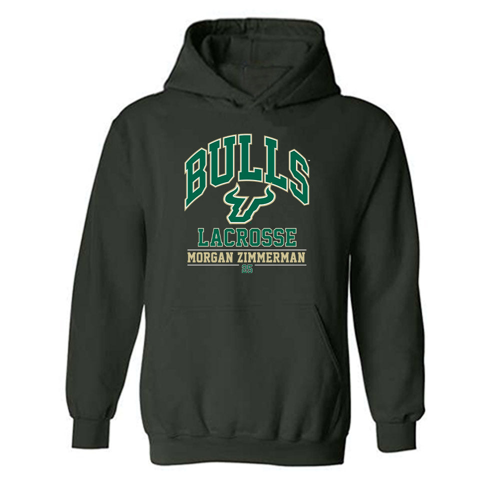 USF - NCAA Women's Lacrosse : Morgan Zimmerman - Classic Fashion Shersey Hooded Sweatshirt