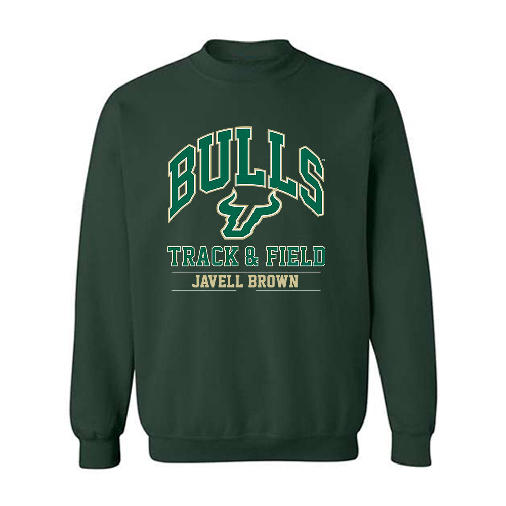 USF - NCAA Men's Track & Field : Javell Brown - Classic Fashion Shersey Crewneck Sweatshirt