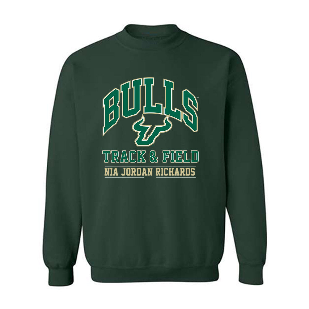 USF - NCAA Women's Track & Field : Nia Jordan Richards - Classic Fashion Shersey Crewneck Sweatshirt