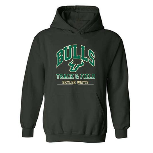 USF - NCAA Women's Track & Field : Skyler Watts - Classic Fashion Shersey Hooded Sweatshirt