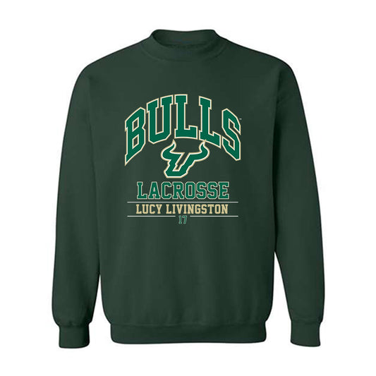 USF - NCAA Women's Lacrosse : Lucy Livingston - Classic Fashion Shersey Crewneck Sweatshirt-0