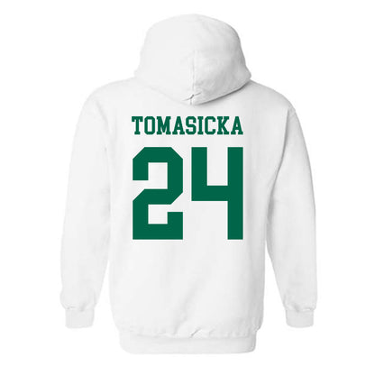 USF - NCAA Women's Basketball : Raina Tomasicka - Classic Fashion Shersey Hooded Sweatshirt-1