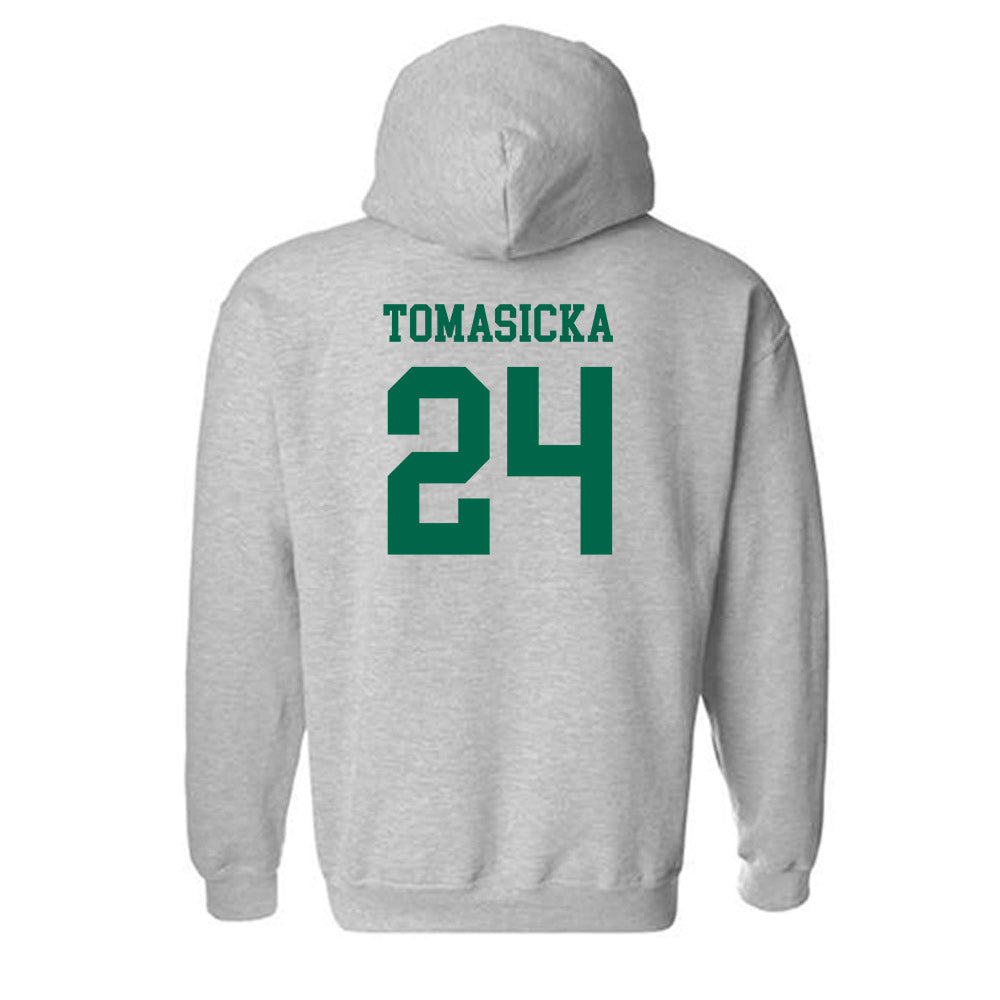 USF - NCAA Women's Basketball : Raina Tomasicka - Classic Fashion Shersey Hooded Sweatshirt-1