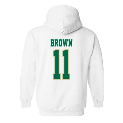 USF - NCAA Men's Basketball : CJ Brown - Classic Fashion Shersey Hooded Sweatshirt