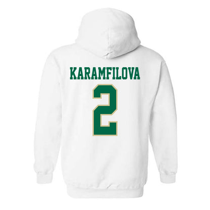 USF - NCAA Women's Basketball : Yana Karamfilova - Classic Fashion Shersey Hooded Sweatshirt-1