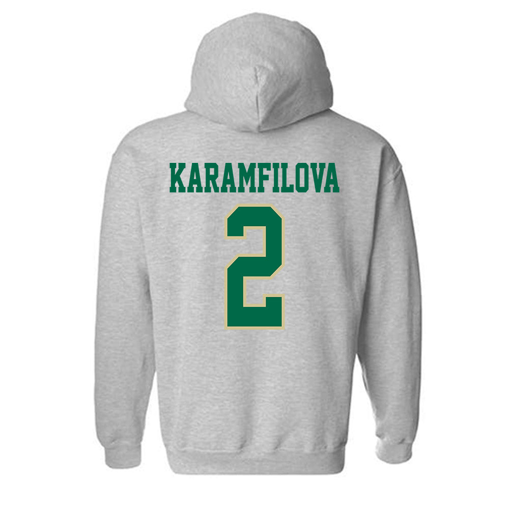 USF - NCAA Women's Basketball : Yana Karamfilova - Classic Fashion Shersey Hooded Sweatshirt-1