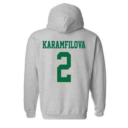 USF - NCAA Women's Basketball : Yana Karamfilova - Classic Fashion Shersey Hooded Sweatshirt-1