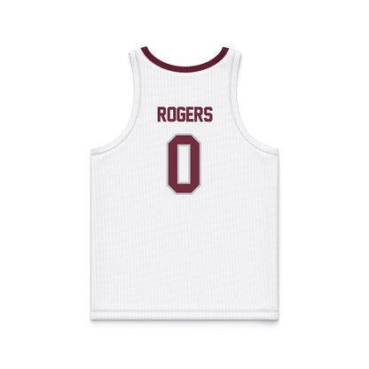 Mississippi State - NCAA Women's Basketball : Darrione Rogers - White Basketball Jersey-1