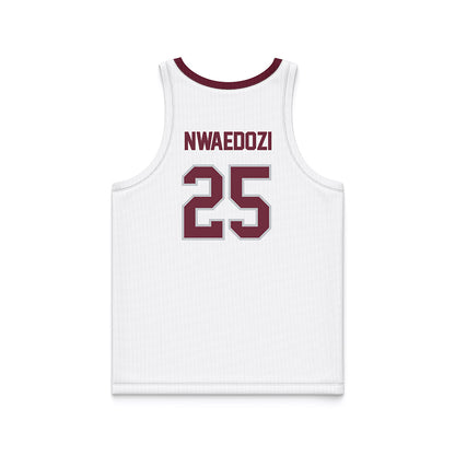 Mississippi State - NCAA Women's Basketball : Favour Nwaedozi - White Basketball Jersey-1