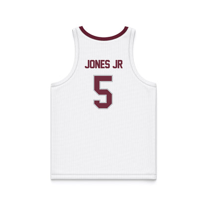 Mississippi State - NCAA Men's Basketball : Shawn Jones jr - White Basketball Jersey-1