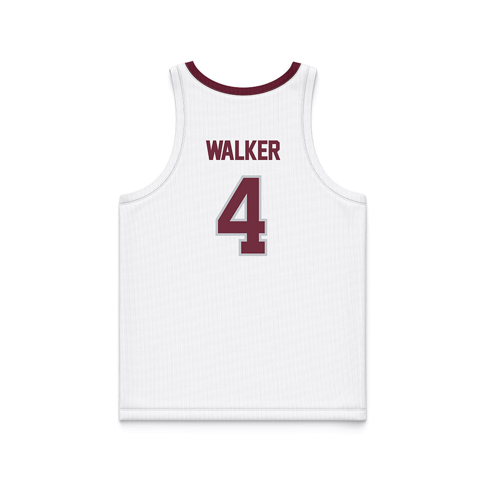 Mississippi State - NCAA Men's Basketball : Brandon Walker - White Basketball Jersey-1