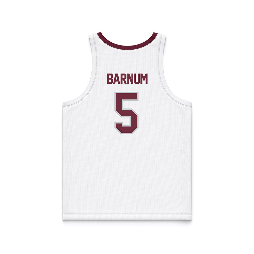 Mississippi State - NCAA Women's Basketball : Erynn Barnum - White Basketball Jersey-1