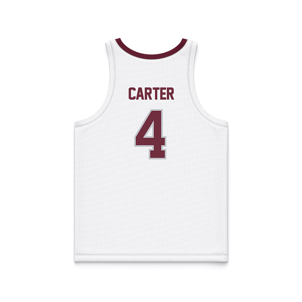 Mississippi State - NCAA Women's Basketball : Jessika Carter - White Basketball Jersey-1